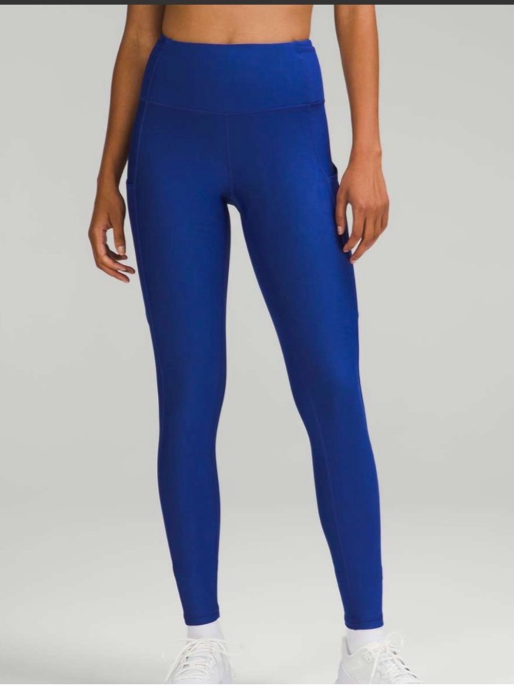 Lululemon Fast and Free High-Rise Fleece Blue Tight Leggings 
27" Size 0